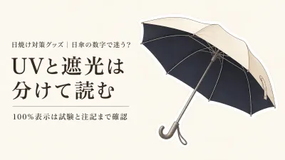 楽天でレビュー数が多い晴雨兼用日傘を比較｜UVカット率・遮光率の表示はどう読む？